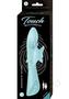 Touch Butterfly Silicone Rechargeable Rabbit Vibrator - Aqua